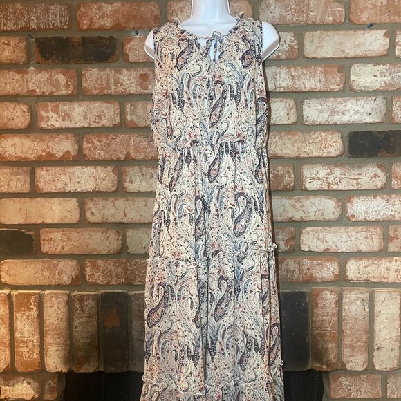 indigo Rose Dresses & Skirts - Indigo Rose Paisley Tiered Boho Maxi Dress 2X Plus